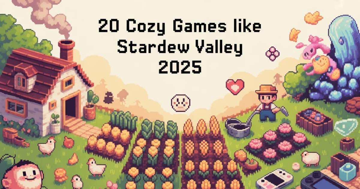20 Cozy Games like Stardew Valley (in 2025)